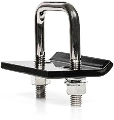 WNG Brands Hitch Tightener Anti-Rattle Stabilizer - For 1.25’’ &amp; 2’’ Hitches Black Powder Coated Steel, RustFree &amp; Heavy Duty Lock Down Tow Clamp Suitable For Trailers, Carriers &amp; Racks No Wobble