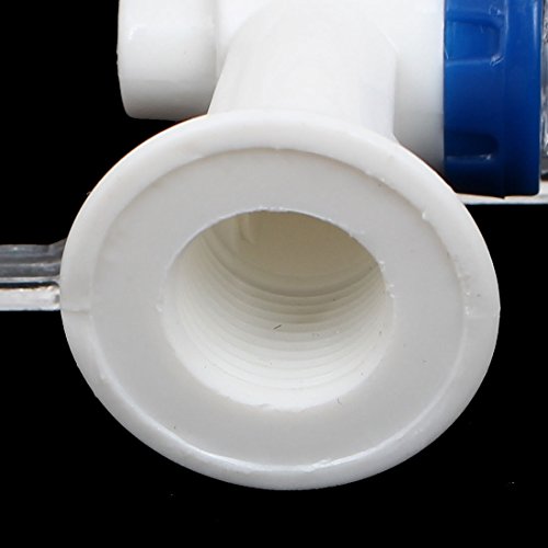 uxcell Plastic Home Push Type Water Dispenser Tap Faucet 2Pcs Blue Clear