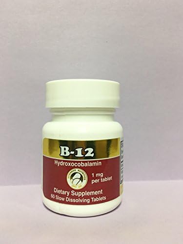 VITAMIN B12- 1MG (Hyrdoxocobalamin) Slow Dissolving tablet - 60 ct (60)