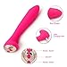 YICO Vibrating G-spot Vibrator, Handheld Electric Personal Wand Massagers, Powerful Silicone Clitoral Stimulator Quiet Adult Sex Toys for Women,USB Rechargeable Waterproof Sexual Wellness, Pink