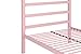 DHP Modern Canopy Bed with Built-in Headboard - Twin Size (Pink)