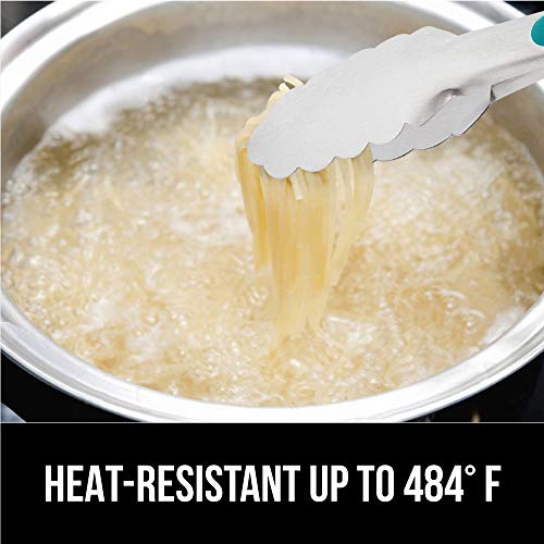 Gorilla Grip AllPurpose Tongs, 12 Inch, Stainless Steel, Rust