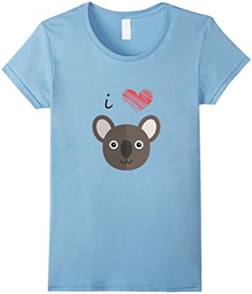 Women's i Love Koalas T-Shirt Koala Bear Shirt XL Baby Blue