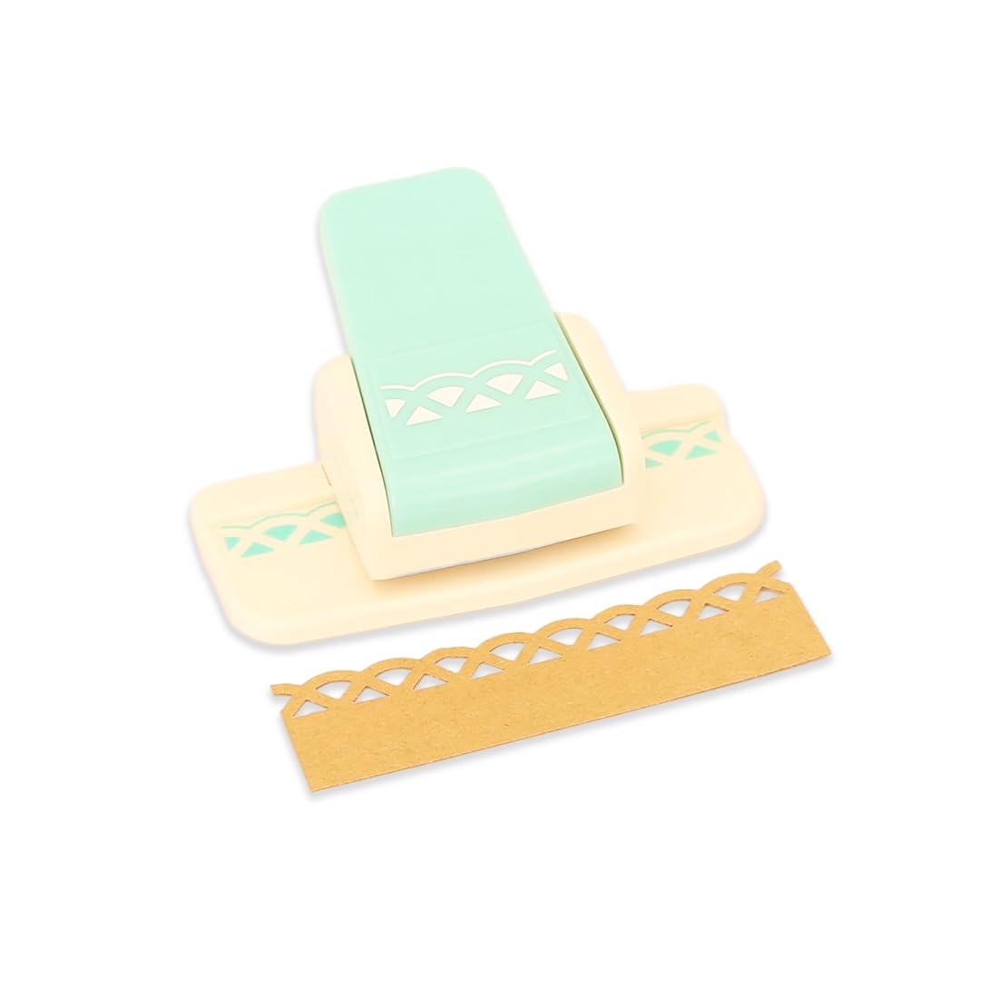 Craftelier Pressure Lever Punch for Making Decorative Arc-Shaped Edges on Paper and Card, Die-Cut, Perfect for Scrapbooking and Crafts