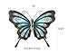 LIFFY Metal Butterfly Wall Decor - Outdoor Garden Fence Patio Art - Glass & Metal Butterfly Decor Gifts for Women
