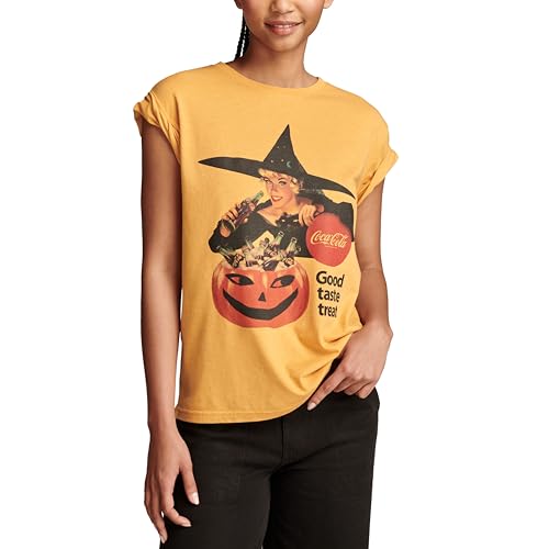 Lucky Brand Women’s Boyfriend Tee, Honey Yellow