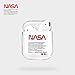 Thick Rigid Hard Plastic NASA Print Clear Case for Apple Airpods 1 2 Transparent Creative Design Protective Mini Bag Protector Shockproof Boys Teens Men Guys Outer Space Satellite Tech