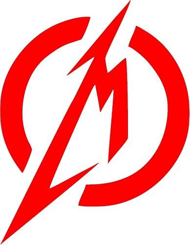 All About Families Metallica Logo ~ Red ~ Decal ~ /CAR/Truck/RV/Boat with Alcohol PAD~ Size 4.66" X 6"