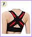Presadee® Women's Hunchback Posture Shape Corrector Upper Shoulder With Push Up Bra Chest Support (L/XL, Black)