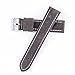 Hadley Roma MS854 20mm Grey Oil Tan Distressed Leather Stitched Men's Watch Band
