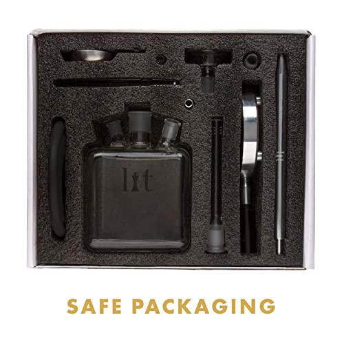 VooV Lit Cube All Glass Hookah Set (Clear Glass) Pricepulse