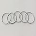 wy 2014 Susenstore 5pcs Urban Silver Stack Plain Cute Above Knuckle Ring Band Midi Ring Set Silver, 5pcs