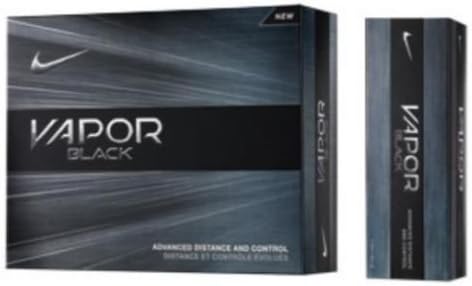 Nike ONE Vapor Black Golf Balls - White - 1 Dozen - New Golf Balls - Gl0519101 Golf Balls
