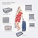 Packing Cubes-Multi-Functional Luggage Organizer Travel Packing Cubes Bags Travel Storage Bags with Shoe Bag 7Pcs