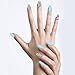 Angel Beauty - Premium Nail Wraps - Blue Sky Zebra, Real Nail Polish, Art Sticker, Decal Set, Gel & Remover Free, Includes 20 Nail Wraps with Different Sizes for Fingers or Toes