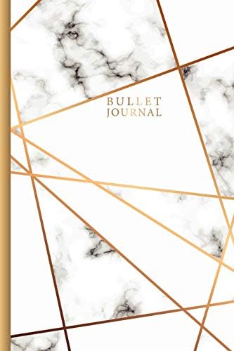 Bullet Journal: Marble Gold Designer, 120 Pages Dot Grid Notebook 6 X 9, Blank Dot Grid Journal for Diary, Planner, Calligraphy, Self-Help Journal ... Women (Dot Grid Bullet Journal) (Volume 4)