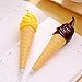 Koogel 6 Pcs Ice Cream Pen, 5.7Inch Cute Ballpoint Pens Ice Cream Party Favor Ice Cream Cone Pens for Party Presents Kids Party Favor School Supplies