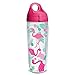 Tervis Flamingo Pattern Made in USA Double Walled Insulated Tumbler Travel Cup Keeps Drinks Cold & Hot, 24oz Water Bottle, Classic