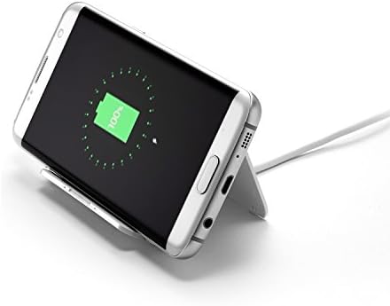 FREEDY Hybrid Wireless Charger for Qi Enabled Smartphones and Tablets- Retail Packaging - Black