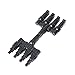 eoocvt 1 Pair Solar Energy Panel MC-4 T Branch Connectors Cable Coupler Combiner - 1 Male to 4 Female(M/4F) and 1 Female to 4 Male(F/4M)