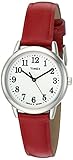Timex Women's T2N952 Elevated Classics Dress Watch With Red Leather Band
