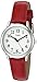 Timex Women's T2N952 Elevated Classics Dress Watch With Red Leather Band