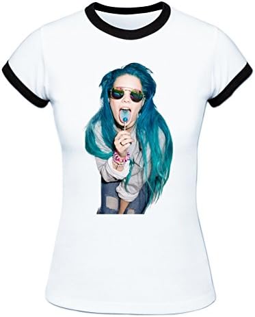 Kaari Success Women's Halsey Ringer Tee Shirt S White