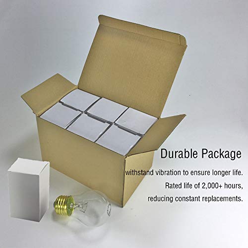 Appliance Light Bulbs 40 Watt A15, 120V Refrigerator Oven Bulbs, High Temp - E27/E26 Medium Base - Dimmable A15 Clear Ceiling Fan Bulbs, Warm White Incandescent Bulb, 400 Lumens Oven Light Bulbs