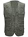 Alipolo Fishing Vest Men Athletic Outdoor Photo Journalist Hunting Travels Jacket Multiple Pockets Army Green US XXL/Label 5XL