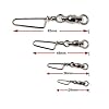Threemart-High-Strength-Fishing-Ball-Bearing-Swivel-with-Coastlock-Snap100-Copper-Stainless-Steel-with-Nickle-Coated
