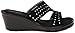 Skechers Cali Women's Rumblers-Hope Float Wedge Sandal, Black, 7 M US