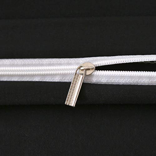 Beddingcover Duvet Cover Queen Size Black - Queen Duvet Cover Bedding Set with Zipper Closure 3 Pieces (1 Duvet Cover + 2 Pillow Shams, 90x90 Inch)