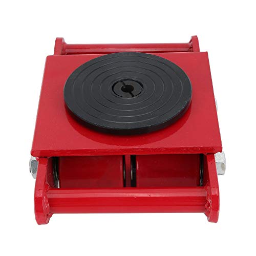 Industrial Machinery Mover Skates (6T) Machinery Moving Roller Dolly Kit (13200lb) with 360°Swivel Top Plate for Heavy Equipment and Machinery