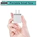 USB Wall Charger USINFLY 3-Pack 2.1A/5V Universal Dual USB Wall Charger Power Adapter Charging Plug Cube for iPhone 8 7 6 6S Plus 5S, Samsung Galaxy S5 S6 S7 Edge, iPad, iPod, LG, HTC, Nokia