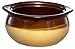 Premium Porcelain 12 Ounce Onion Soup Bowls - Brown and Ivory Classic European Style - Set of 4 Crocks with Cork Coasters - Oven- Microwave- Dishwasher safe