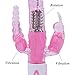 ARIRRA Bunny Triple Pleasure Rabbit Vibrator G Spot Dildo Vibrator Sex Toys for Woman