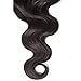 Beauty Forever B&F Hair Brazilian Virgin Hair 1 Piece 3 Part Body Wave Lace Closure 100 Unprocessed Human Hair Extensions Natural Color 30 35g/pc (12'' closure)