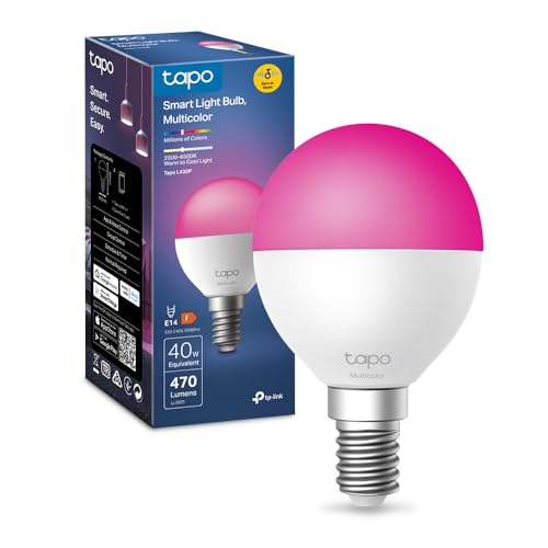 L430P Lampadina Alexa P45 Multicolore Lampadina Smart, Ultra-Dimmerabile, 2500-6500K, Sync Musica, Illuminazione Automatica del Bioritmo, Programazione & Timer, Controllo da App, Alexa e Google
