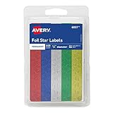 Avery 0.5-Inch DiameterAssorted Foil Star Labels, Pack of 440 (6007)