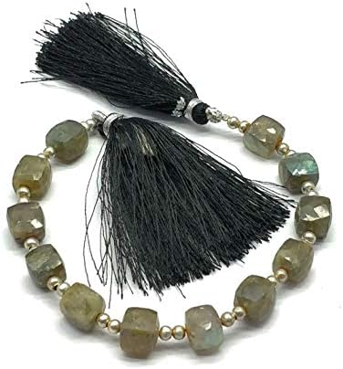 Beautiful Gemstone Labradorite Strand Size 8 mm Shape Box Cut Faceted Code-FL331