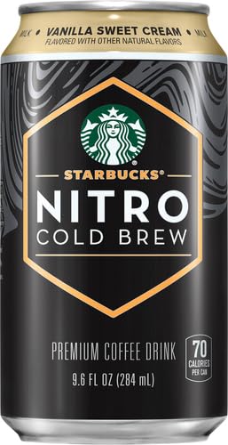 STARBUCKS NITRO COLD BREW, VANILLA SWEET CREAM, 9.6 FL OZ CAN