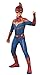 Captain Marvel Hero Costume Suit, Small Blue/Red