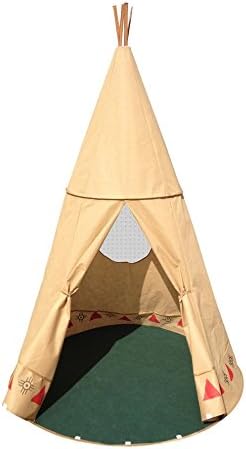 MaMaMeMo Childrens Pop Up Play Tent Designed like a Teepee: Unisex Toy Play Tent / Playhouse / Den. Large Wigwam Tent for Boys and Girls. 3 years + (Not suitable for small children)