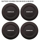 4 Pack of SIMOLIO Replacement Battery Covers for Infrared Wireless Headphones