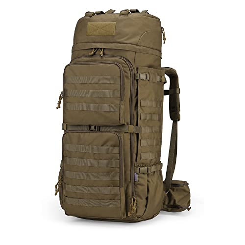 Mardingtop 75L Molle Hiking Internal Frame Backpacks with Rain Cover