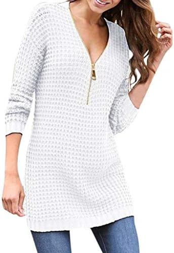 Alueeu Womens Knitted Coat Solid 
