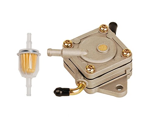 HIFROM Replacement Fuel Pump With 25 050 03-S Fuel Filter for John Deere 112L 130 LX172 RX95 SX95 Replace AM109212 AM106164 AM101074