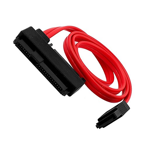 SAS Data Cable - TOOGOO(R) SFF-8482 SAS 29 Pin + 15 Pin to 7 Pin SATA Power Adapter Cable Red