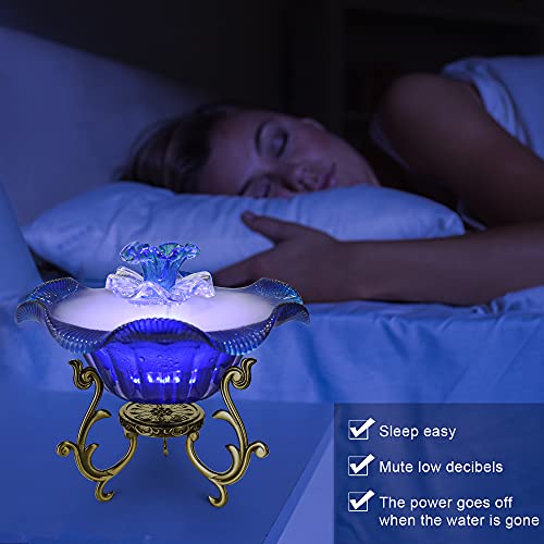 SUMGREEN Desktop Water Fountain Aromatherapy Tabletop Mist Fountain