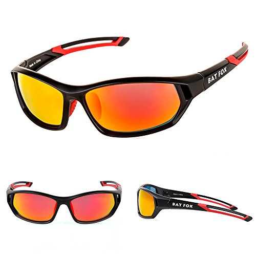 Batfox Polarized Sports Sunglasses Men Women For Baseball Running